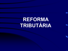 reforma tributária