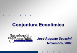 Conjuntura Econômica - José Augusto Savasini