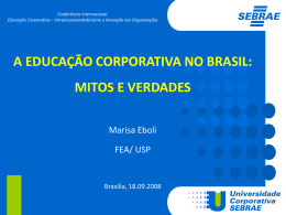 a educação corporativa no brasil