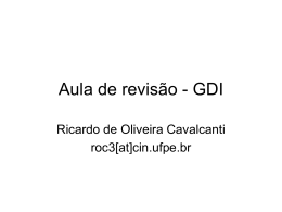 Aula revisão GDI