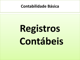 Registros Contábeis - Universidade Castelo Branco
