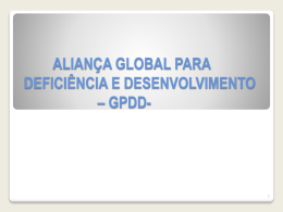 aliança global para deficiência e desenvolvimento