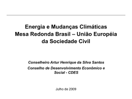 Energia e Política Externa Brasileira