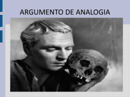 ARGUMENTO DE ANALOGIA