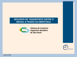 seguros de transporte entre o brasil e paises do mercosul