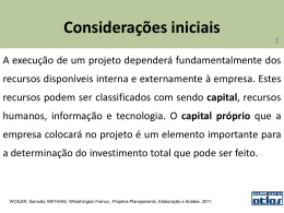 Considerações iniciais - Carlos Pinheiro