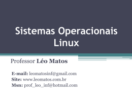Sistemas Operacionais Windows x Linux