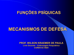 Mecanismos de Defesa - Wilson Kraemer de Paula