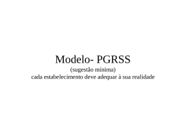 Modelo de PGRSS - CRO-GO