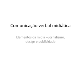 linguagem verbal midiática