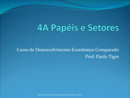 4A Papéis e Setores - Instituto de Economia da UFRJ