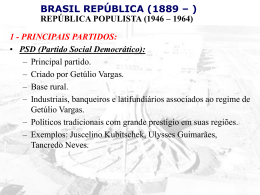 brasil – república populista (1946