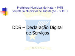 Prefeitura Municipal do Natal - PMN Secretaria Municipal de