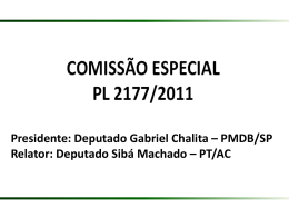 Comissão Especial PL 2177/2011