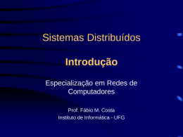 Sistemas Distribuídos - Faculdade Gama e Souza