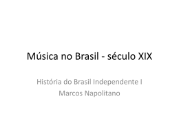 Música no século XIX - História do Brasil Independente