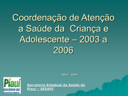 Coordenação - 2003 a 20096