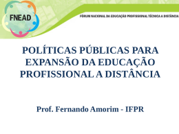 Fernando Amorim - Instituto Federal do Paraná