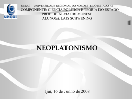 Neoplatonismo - Capital Social Sul