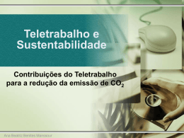 Teletrabalho e Sustentabilidade