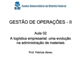 Operações II - Professor Francisco Paulo