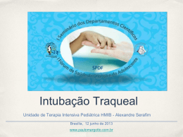 Intubação Traqueal - Paulo Roberto Margotto