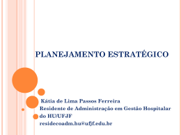 Planejamento estratégico por Katia Passos