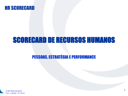 balanced scorecard - IV Seminário Gestão de Recursos Humanos