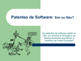Patentes de Software: Sim ou Não?