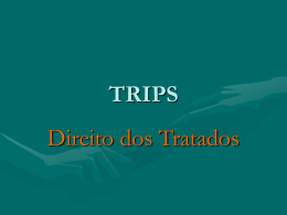 TRIPS e o direito dos tratados