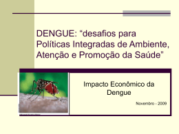 Impacto econômico da dengue