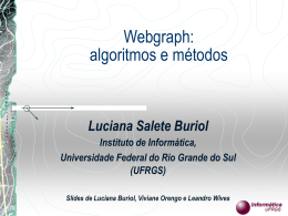 Webgraph: algoritmos e métodos
