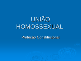 UNIÃO HOMOSSEXUAL