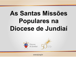 Santas Missões Populares na Diocese de Jundiaí