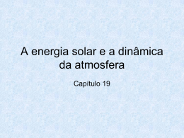 capitulo 19 a energia solar e a dinamica da atmosfera