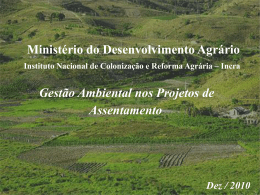 Gestão ambiental nos projetos de assentamento_2