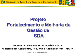 Apresentação do PowerPoint - Ministério da Agricultura