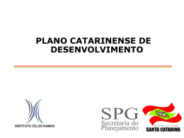Plano Catarinense de Desenvolvimento - PCD