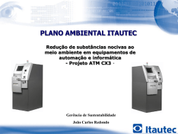 PLANO AMBIENTAL ITAUTEC - Projeto ATM CX3