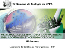 Aplicações - DEPARTAMENTO DE BIOLOGIA MOLECULAR