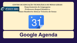3 - Apresentação Google Agenda