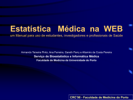 Estatística Médica na WEB - um Manual para uso de estudantes