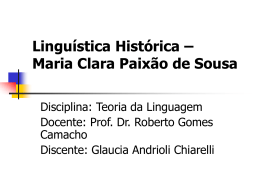 Linguística Histórica nos 1800