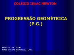 Slides Progressões PG - Professor Luciano Vieira
