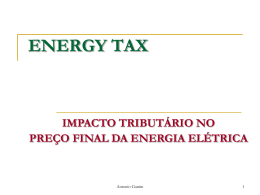 ENERGY TAX 2008 – Encargos Setoriais