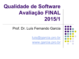Definição Seminário 2 – FINAL - Prof. Dr. Luis Fernando Garcia