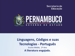 A literatura engajada. - Governo do Estado de Pernambuco