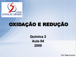 Oxidação e Redução - Colégio Juvenal de Carvalho