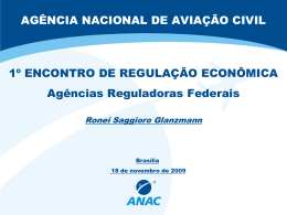 Apresentação ANAC - Forum das Agências Reguladoras