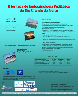 Cartaz Jornada 2009 - Sociedade de Pediatria do Rio Grande